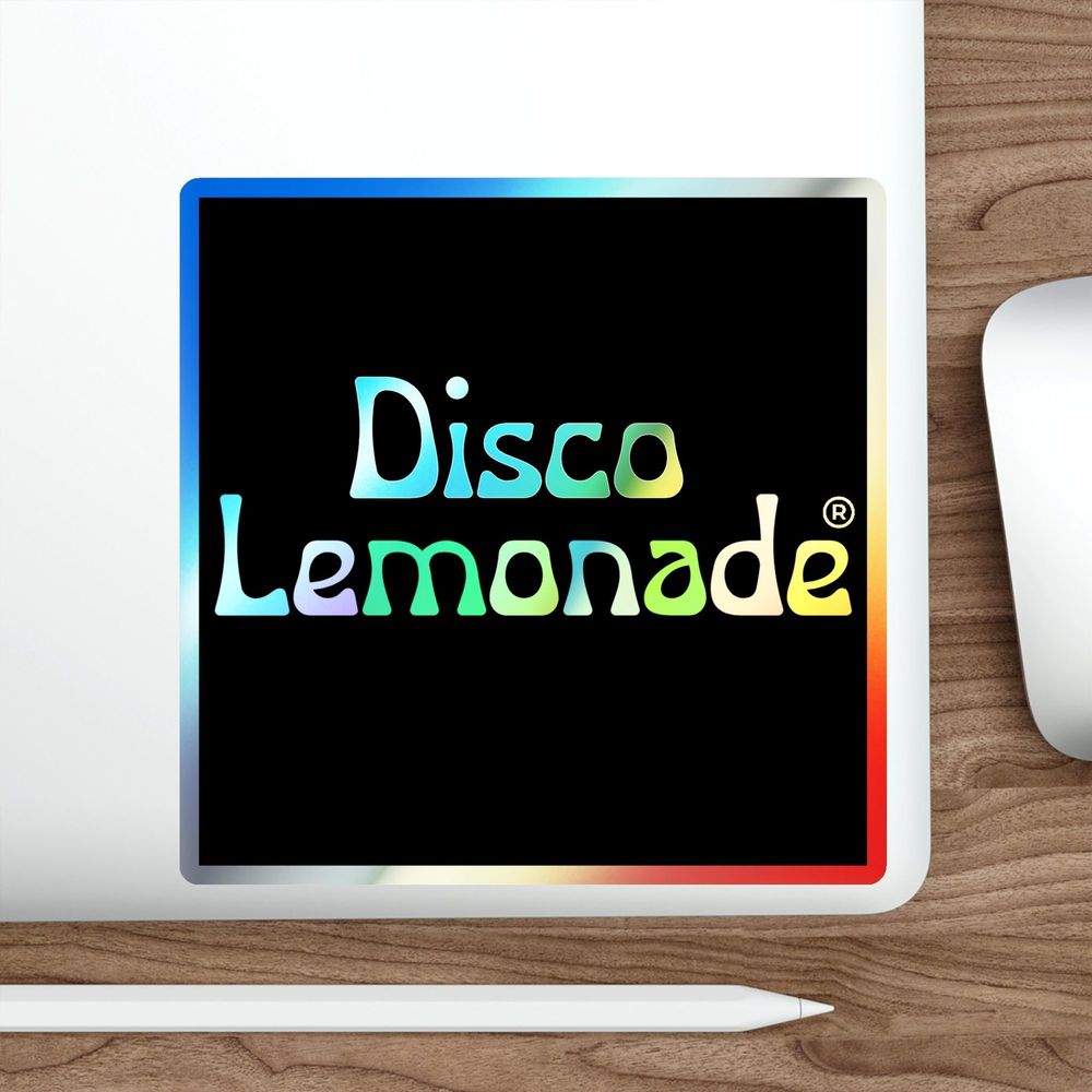 Disco Lemonade, Holographic, Stickers, Skateboard, Decal, DiscoLemonade,DiscoLem